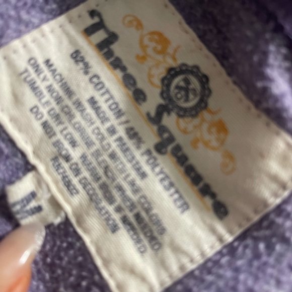 K-State Cropped Sweatshirt Heathered Purple - Picture 5 of 5